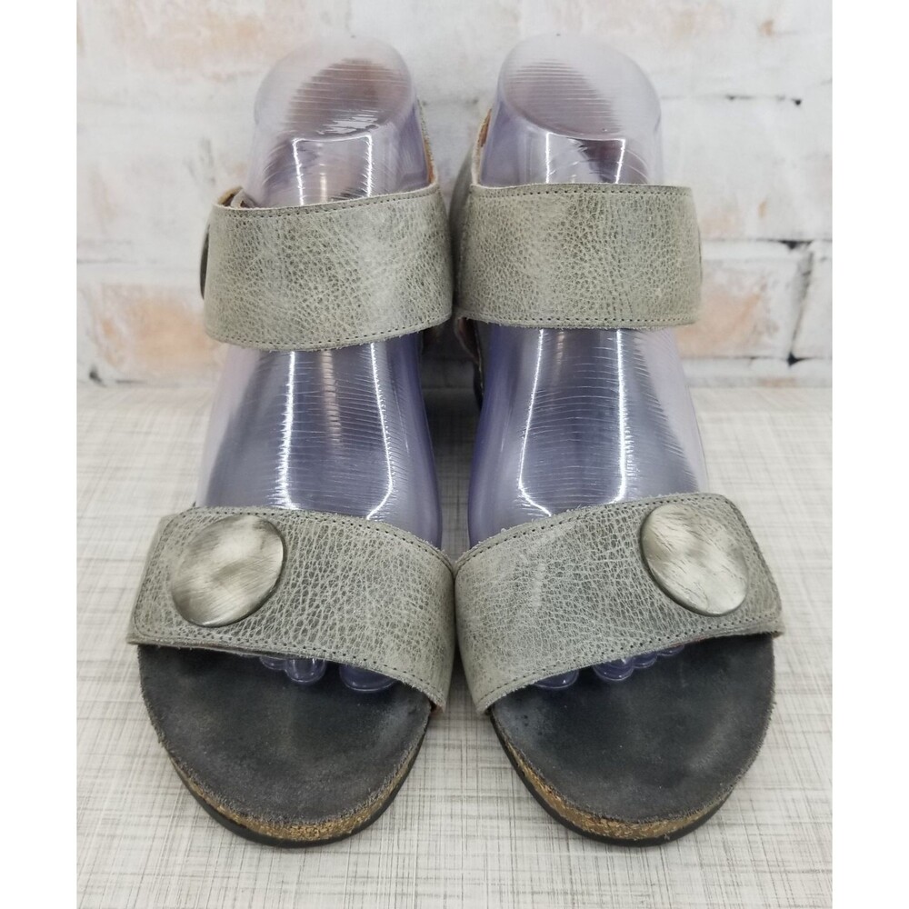 Taos Carousel 2 Grey Wedge Ankle Strap Sandle Women's Size 8/8.5 EU 39 - Picture 3 of 12
